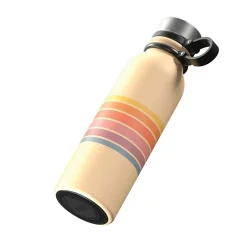 Outdoors Professional Stainless Steel Double-Walled Vacuum-Insulated Travel Bottle, 20 oz., Retro (OUTD9287)