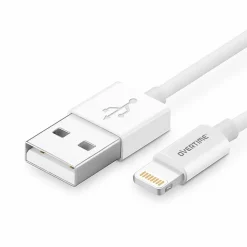 Overtime Apple MFi Certified Lighting USB 4ft Cable for iPhone/iPad/iPod Touch, White, Pack of 3 (CE14541A)
