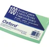 Oxford 4" x 6" Index Cards, Blank, Green, 100/Pack (7420GRE)