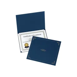 Oxford Certificate Holders, 11.25" x 8.75", Dark Blue, 5/Pack (29900235BGD)