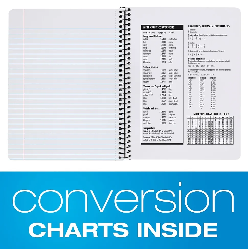 Oxford Composition Notebooks, 7.5" x 9.75", Wide Ruled, 80 Sheets, Assorted Colors, 4/Pack (64946)