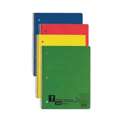Oxford Earthwise 1-Subject Notebooks, 8.5" x 11", College Ruled, 100 Sheets, Each (25-207R)