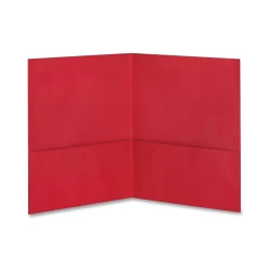Oxford® Extra-Large Twin Pocket Portfolio, Red