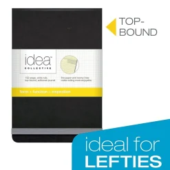 Oxford Idea Collective Pocket Journal, 3.5" x 5.5", Wide Ruled, Black, (56885)