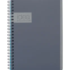Oxford Idea Collective 1-Subject Professional Notebooks, 4.875" x 8", College Ruled, 80 Sheets, Gray/Silver (57010IC)