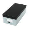 Oxford Index Card File Box, 1000-Card Capacity, Blue Fog/Black (OXF 406355)