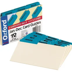 Oxford Index Card Files, 4" x 6", Multicolor (04613)