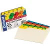 Oxford Laminated Alpha Index Card Guides, 3" x 5" , Manila, 25/Set (OXF03514)