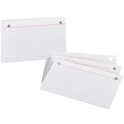 Oxford® Printable Ruled Index Card, 3" x 5", Ruled, White, 50/pack (7351)
