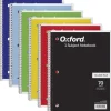 Oxford 1-Subject Notebooks, 8" x 10.5", College Ruled, 70 Sheets, Each (65022)