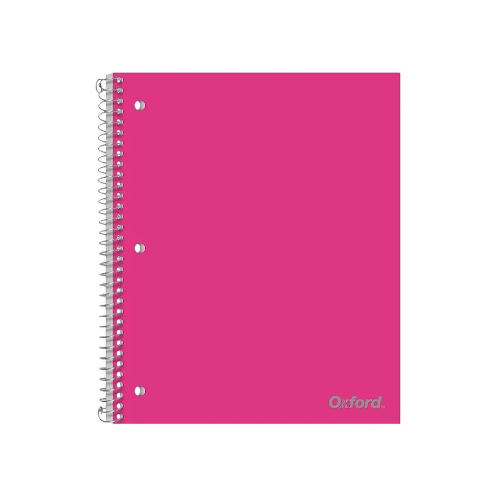 Oxford 1-Subject Notebooks, 8.5" x 11", College Ruled, 100 Sheets, Assorted Colors (10590)