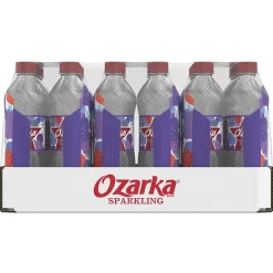 Ozarka Sparkling Water, Triple Berry, 16.9 oz. Bottles, 24/Carton (12349551)