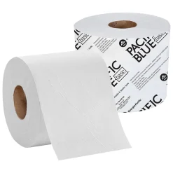 Pacific Blue Basic High Capacity Toilet Paper, 2-Ply, White, 1000 Sheets/Roll, 48 Rolls/Carton (19448/01)