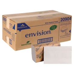 Pacific Blue Basic Recycled Single Fold Paper Towels, 1-ply, 250 Sheets/Pack, 16 Packs/Carton (20904)