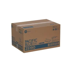 Pacific Blue Basic Recycled C-Fold Paper Towels, 1-ply, 240 Sheets/Pack, 10 Packs/Carton (25190)
