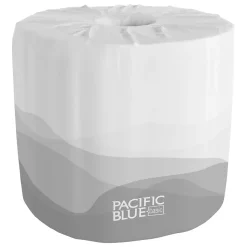 Pacific Blue Basic Standard Toilet Paper, 2-Ply, White, 550 Sheets/Roll, 80 Rolls/Carton (19880/01)