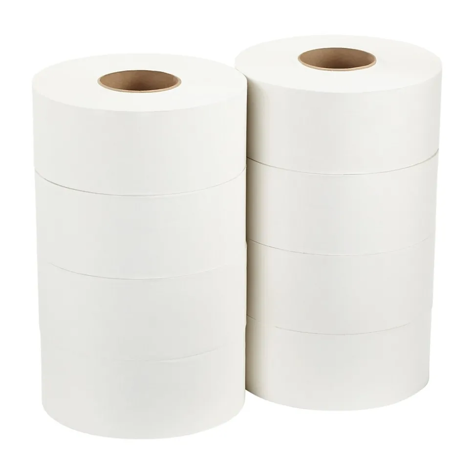 Pacific Blue Recycled Jumbo Jr. Toilet Paper, 2-Ply, White, 1000 ft./Roll, 8 Rolls/Carton (12798)