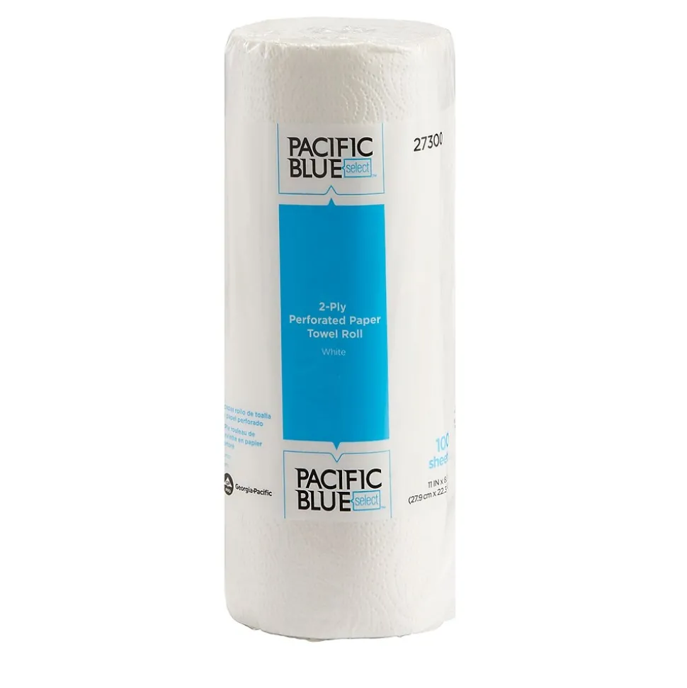 Pacific Blue Select Paper Towels, 2-ply, 100 Sheets/Roll, 30 Rolls/Pack (27300)