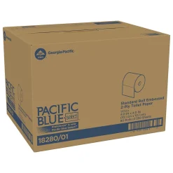 Pacific Blue Select Standard Toilet Paper, 2-Ply, White, 550 Sheets/Roll, 80 Rolls/Carton (18280/01)