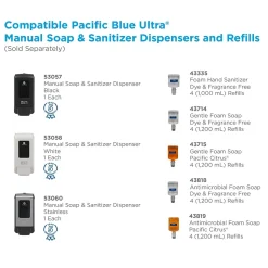 Pacific Blue Ultra Foaming Soap Refills, 40.5 Oz., 4/Carton (43714)