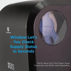 Pacific Blue Ultra Hardwound Paper Towel Dispenser, Black (59589)