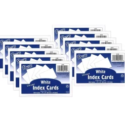 Pacon® 4" x 6" Index Cards, Blank, White,100/Pack, 10 Packs/Bundle (PAC5142-10)