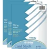 Pacon® Card Stock, White, 8-1/2" x 11", 40 Sheets Per Pack, 3 Packs (PAC101281-3)