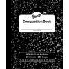 Pacon Composition Notebooks, 9.75" x 7.5", Wide Ruled, 60 Sheets, Black, 12/Bundle (PACMMK37118-12)