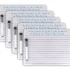 Pacon® Handwriting Whiteboard Dry Erase Set, 2-Sided, Ruled/Plain, with Marker/Eraser, 9" x 12", 5 Sets (PACAC9877C1-5)