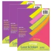 Pacon Hyper Computer Paper, 8.5" x 11", 5 Assorted Colors, 100 Sheets/Pack, 3 Packs (PAC101155-3)