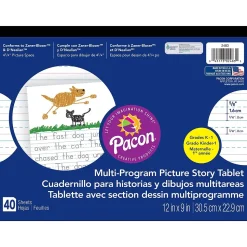 Pacon Multi-Program Handwriting Tablet, 40 Sheets, 6/Pack (PAC2483-6)