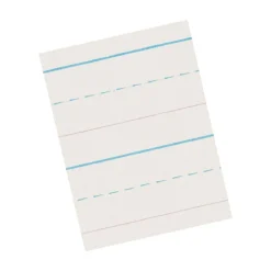 Pacon Newsprint Storybook 11" x 8-1/2", 5/8" Ruled Long Way, White, 500 Sheets/Pack (PAC2691)