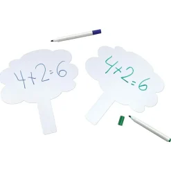 Pacon Quick Response Dry-Erase Whiteboard, 9" x 9.5", 10/Pack (PAC9011-10)