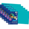 Pacon SunWorks 12" x 18" Construction Paper, Turquoise, 50 Sheets/Pack, 5 Packs (PAC7707-5)
