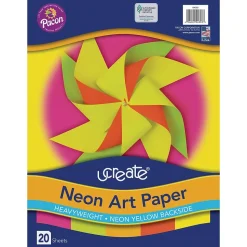 Pacon UCreate 12" x 18" Construction Paper, Assorted Colors, 20 Sheets/Pack (PAC104303)