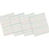 Pacon Zaner-Bloser 10-1/2" x 8", 1/2" Ruled Broken Midline Newsprint, White, 500 Sheets/Pk