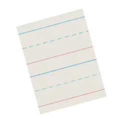Pacon Zaner-Bloser Picture Story Paper, 12" x 18", 5/8" Ruled, White, 250 Sheets/Pack (PACZP2694)