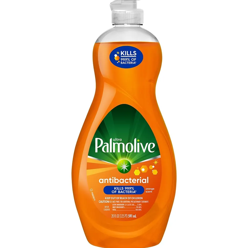 Palmolive Ultra Antibacterial Liquid Dish Soap, Orange, 20 oz., 9/Carton (US04232ACT)