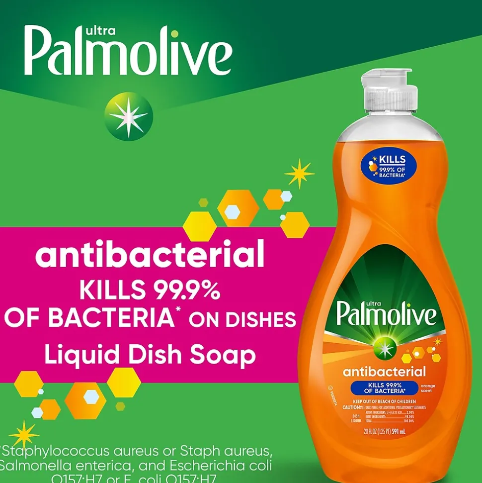 Palmolive Ultra Antibacterial Liquid Dish Soap, Orange, 20 oz. (US04232A)