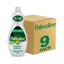 Palmolive Ultra Pure + Clear Dish Soap, Spring Fresh, 32.5 fl. oz., 9/Carton (US04272ACT)