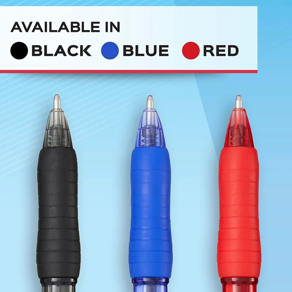 Paper Mate Ballpoint Pen, Profile Retractable Pen, Medium Point, Blue Ink, 4/Pack (2113555)