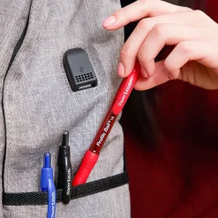 Paper Mate Ballpoint Pen, Profile Retractable Pen, Medium Point, Blue Ink, 4/Pack (2113555)