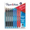 Paper Mate Ballpoint Pen, Profile Retractable Pen, Medium Point, Assorted Ink, 8 Count (2097014)