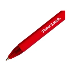 Paper Mate ComfortMate Ultra Retractable Ballpoint Pen, Medium Point, Red Ink, Dozen (6320187)