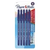 Paper Mate Eraser Mate Erasable Ballpoint Pen, Medium Point, Blue Ink, 5/Pack (3153558PP)