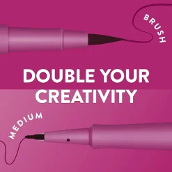 Paper Mate Flair! DUAL Calligraphy Pens, Brush/Medium Tips, Assorted Colors, 16/Pack (2181607)