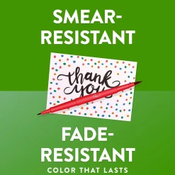 Paper Mate Flair! DUAL Calligraphy Pens, Brush/Medium Tips, Assorted Colors, 16/Pack (2181607)