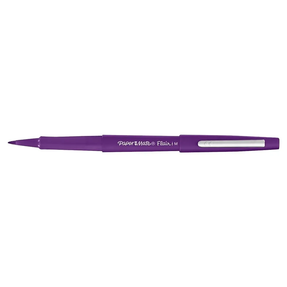 Paper Mate Flair Felt Pen, Medium Point, Purple Ink (1806704)