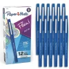 Paper Mate Flair Felt Pen, Medium Point, 0.7mm, Blue Ink, Dozen (8410152)
