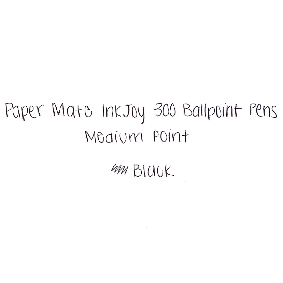 Paper Mate InkJoy 300 RT Retractable Ballpoint Pen, Medium Point, Black Ink, 24/Pack (1945925)